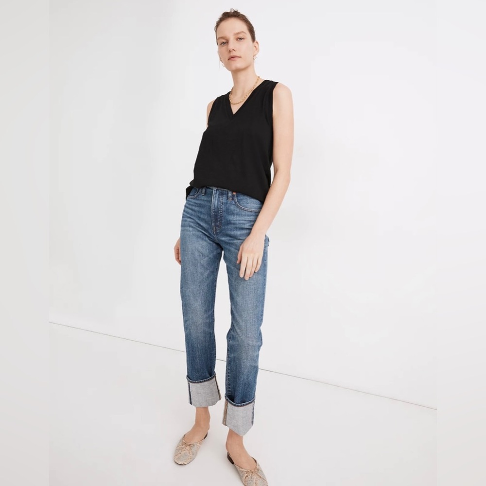 V-neck black madewell tank - xs - Picture 5 of 6